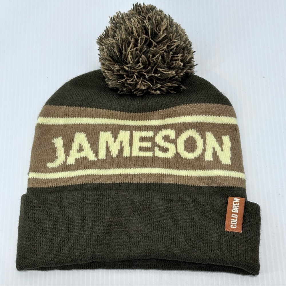 Jameson‎ Cold Brew Knit Hat Touque Pompon Like New
